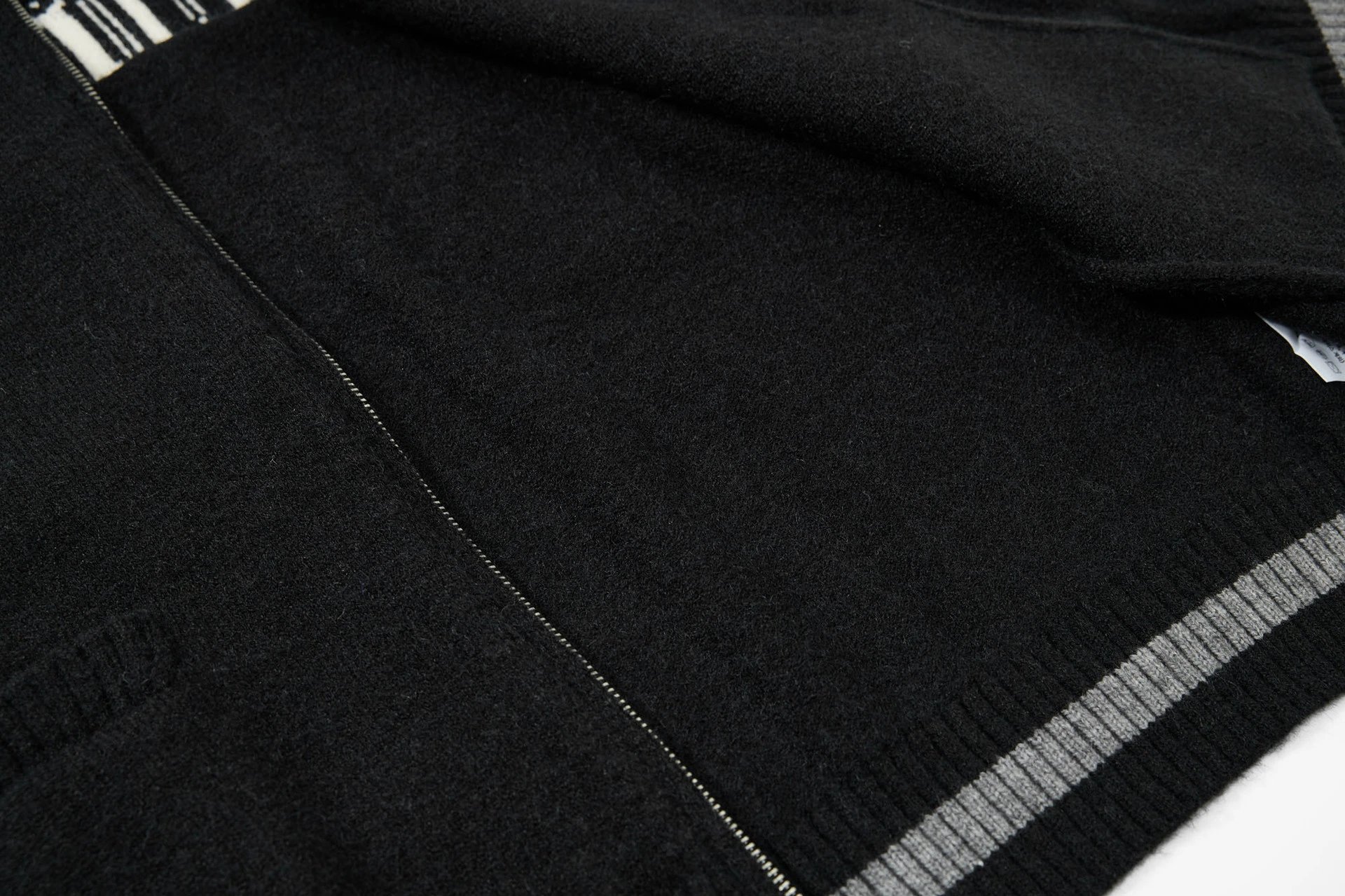 MMY Knit Track Jacket Black/White - 32