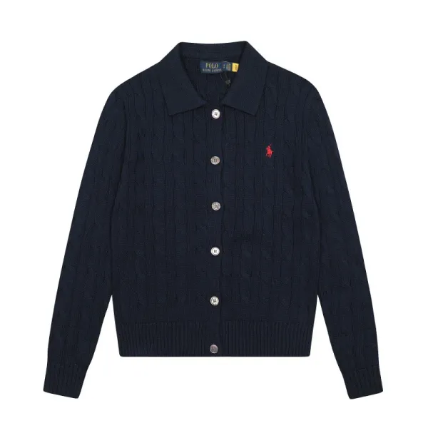Polo Ralph Lauren Cable Knit Cardigan Pale Yellow Cardigan - 28