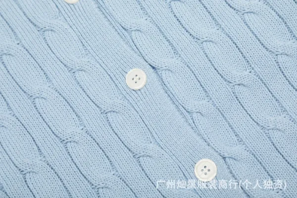 Polo Ralph Lauren Cable Knit Cardigan Pale Yellow Cardigan - 18