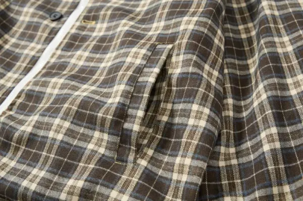 GRA Windbreaker Jacket in Yellow and Plaid - 43