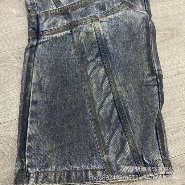 Distressed Denim Shorts Light Blue Shorts - 39
