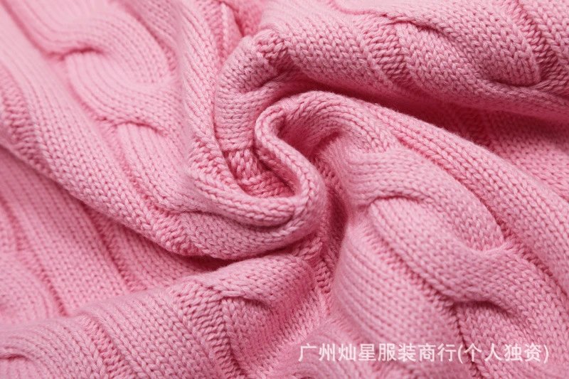 Polo Ralph Lauren Cable Knit V-Neck Sweater Light Blue - 7
