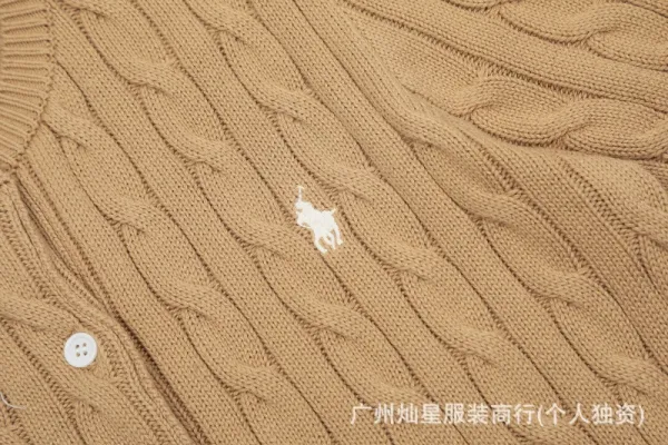 Ralph Lauren Cable Knit Polo Black - 20