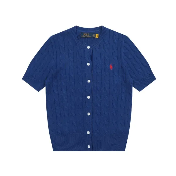 Ralph Lauren Cable Knit Polo Black - 40
