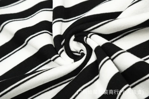 Polo Ralph Lauren Striped Knit Polo Black/White - 6