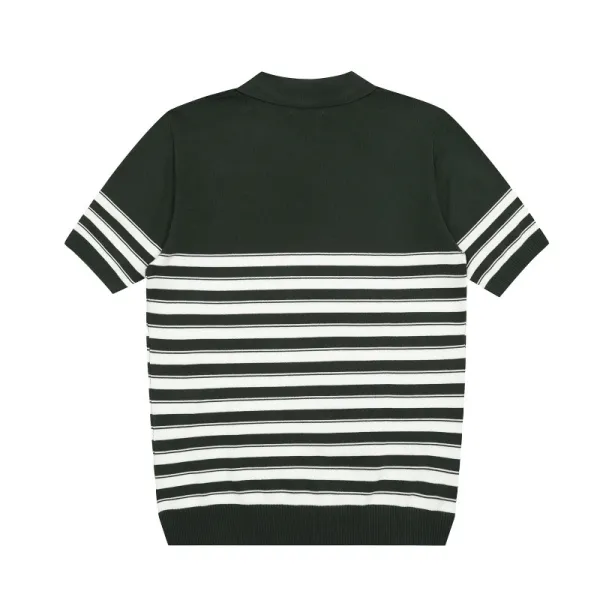 Polo Ralph Lauren Striped Knit Polo Black/White - 13