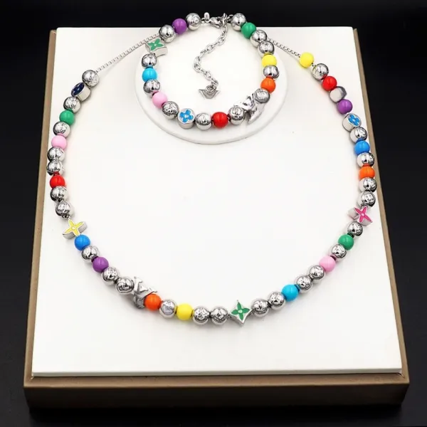 Louis Vuitton Multicolor Bead Charm Bracelet - 2