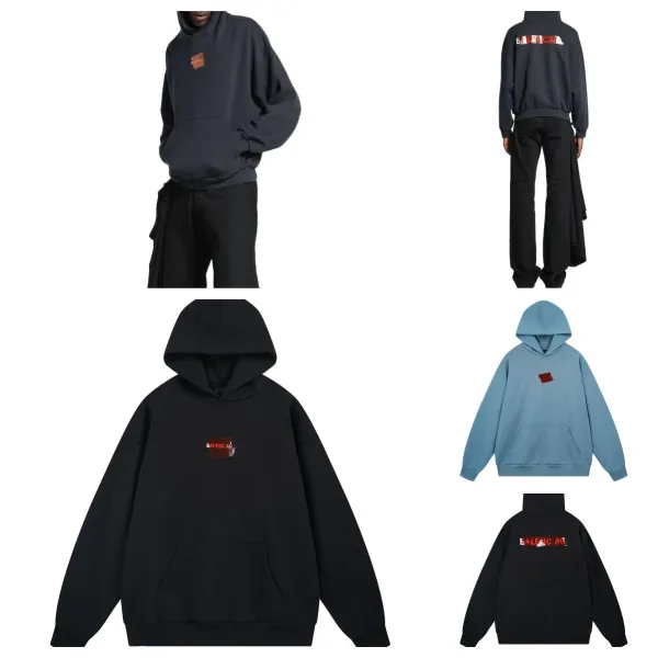 Balenciaga Ticket Patch Hoodie Light Blue - 3