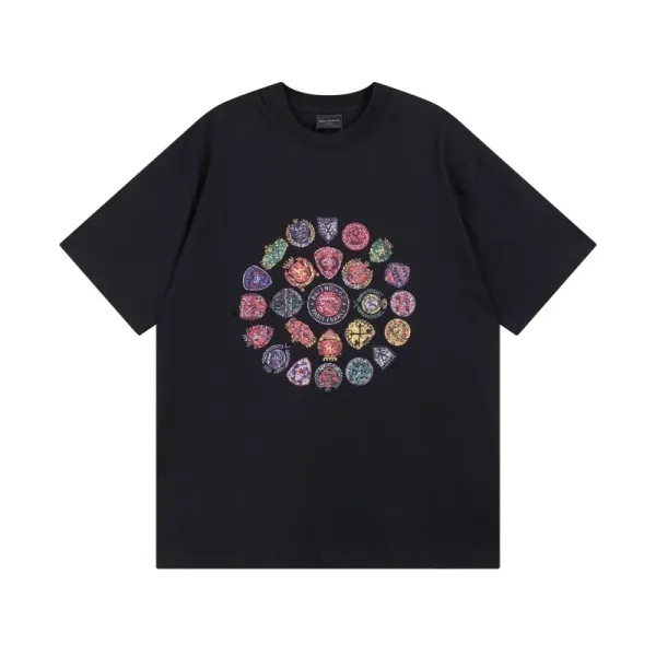 Gallery Dept. Crest Circle Print White T-Shirt - 8