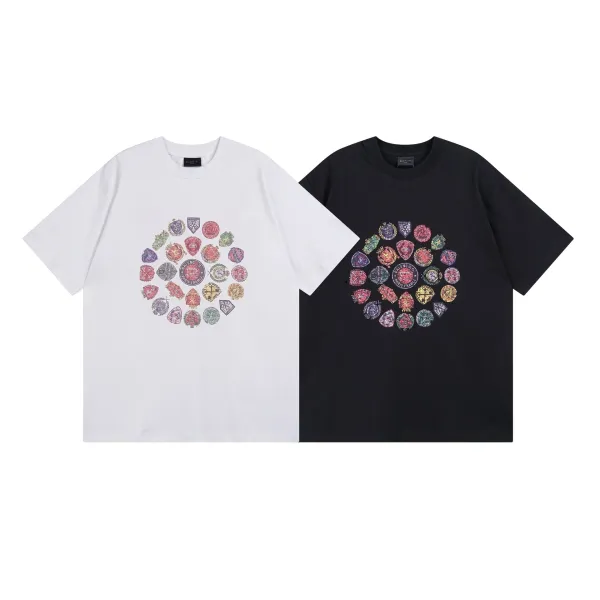 Gallery Dept. Crest Circle Print White T-Shirt - 7