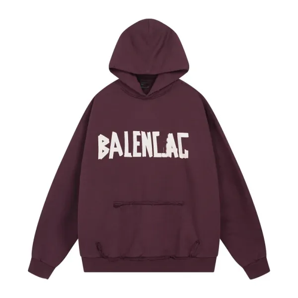 Balenciaga BALENCIAGA AC Distressed Gray Hoodie - 30