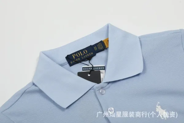 Ralph Lauren Polo Classic Fit Light Blue Piqué Polo - 21