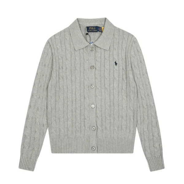 Polo Ralph Lauren Cable Knit Cardigan Pale Yellow Cardigan - 25