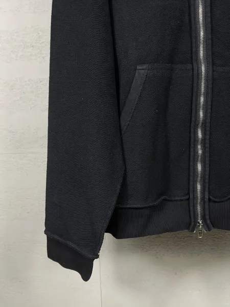 Balenciaga Logo Zip-Up Hoodie Black - 15