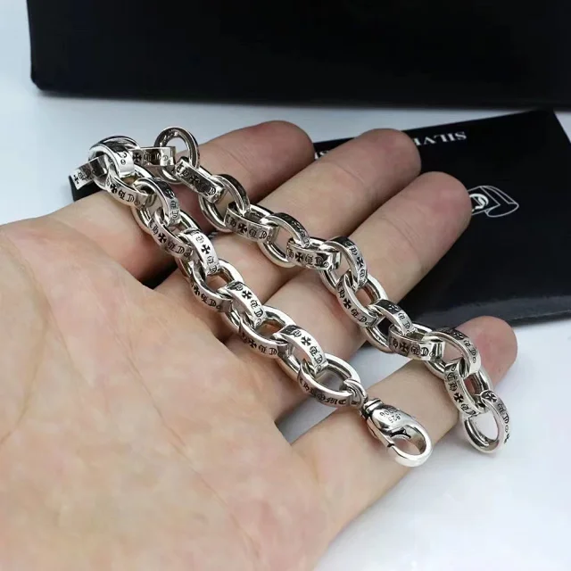 Chrome Hearts Jewelry Cross and Floral Chain Bracelet product detail image 4