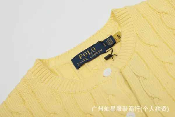 Ralph Lauren Cable Knit Polo Black - 34