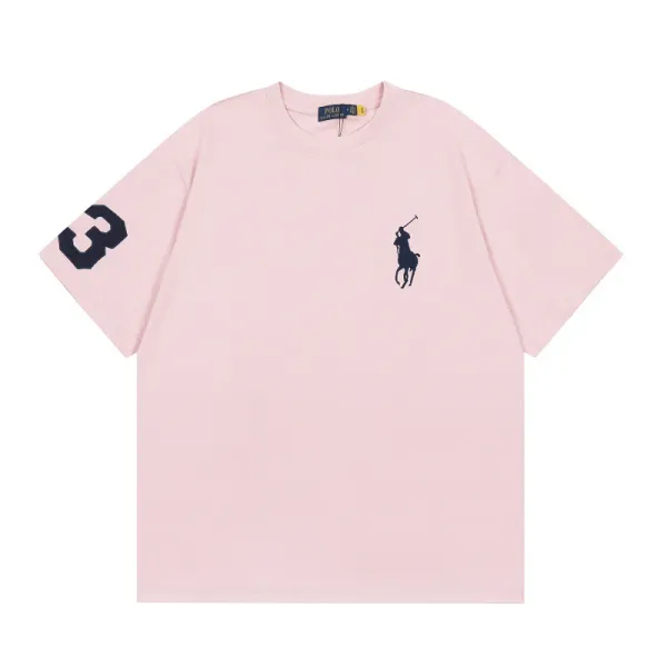 Polo Ralph Lauren Big Pony 3 Sleeve Graphic T-Shirt Gray - 9