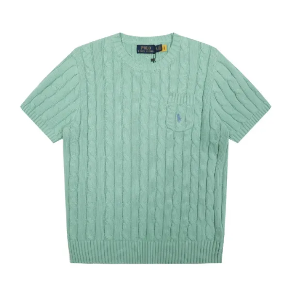 Polo Ralph Lauren Cable Knit Short-Sleeve Sweater Cream - 36