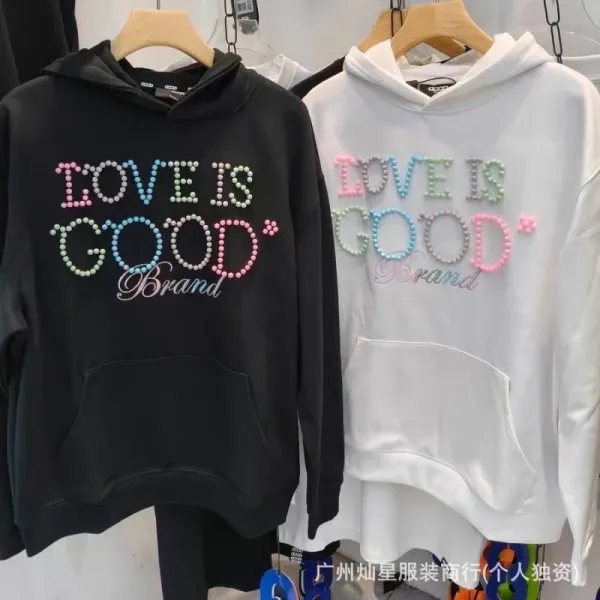 GOOD Studio Embellished Logo Hoodie Black - 28