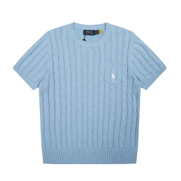 Polo Ralph Lauren Cable Knit Short-Sleeve Sweater Cream - 11