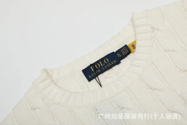 Polo Ralph Lauren Cable Knit Short-Sleeve Sweater Cream - 27