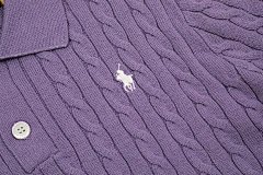 Polo Ralph Lauren Cable Knit Polo Purple - 28