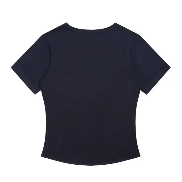 Polo Ralph Lauren V-Neck Ribbed T-Shirt Pink - 20