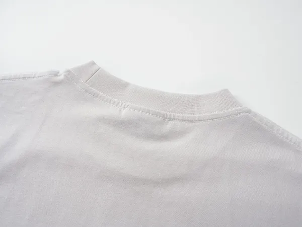 BALENCIAGA Luxury Script Logo T-Shirt Gray - 12