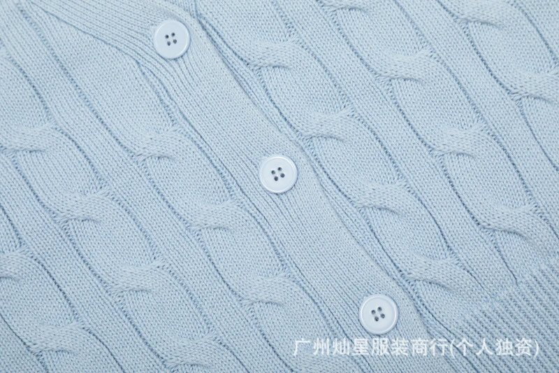 Ralph Lauren Cable Knit Cardigan Beige Sweater - 10