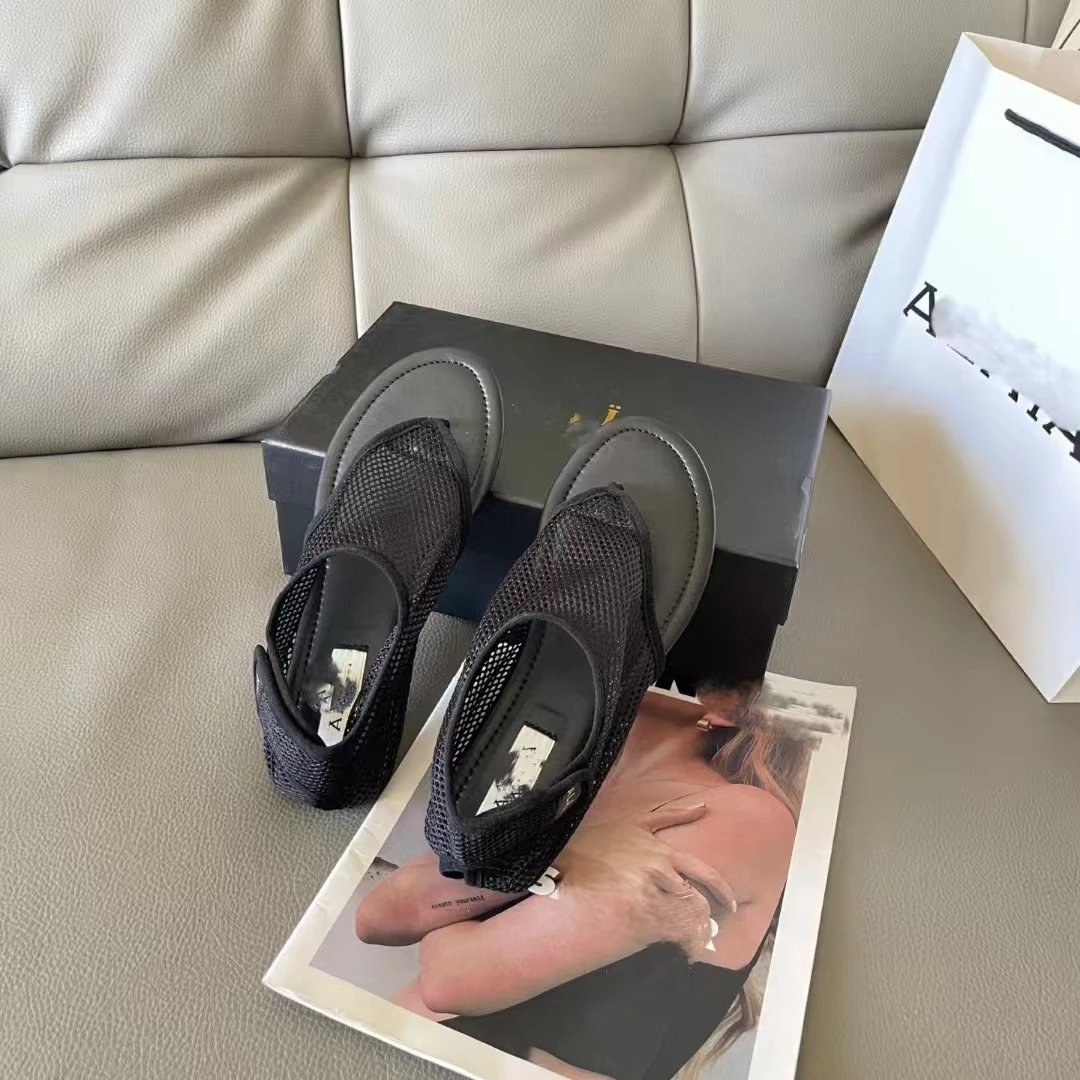 Prada Mary Jane Flat Black Studded Leather Shoes - 22