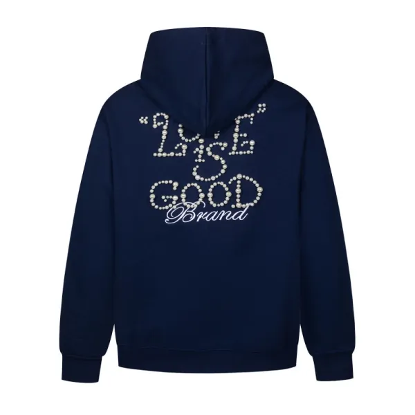 GRA Good Splatter Print Oversized Hoodie White - 6