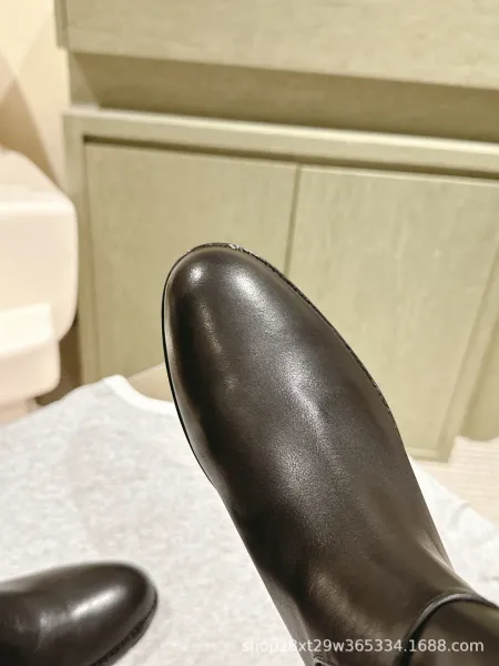 Gucci Horsebit Knee-High Boot Brown Leather Boots - 4