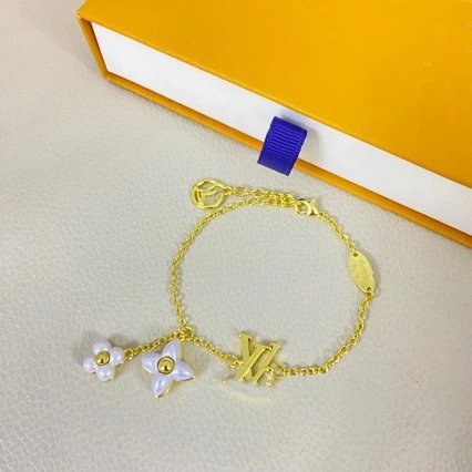 Louis Vuitton Monogram Flower Charm Bracelet Gold - 2