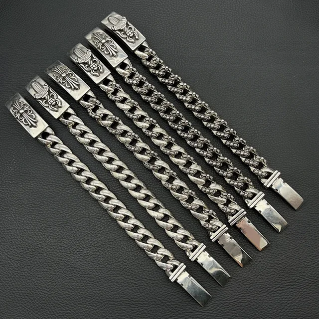 Chrome Hearts Jewelry Cross and Floral Chain Bracelet product detail image 17