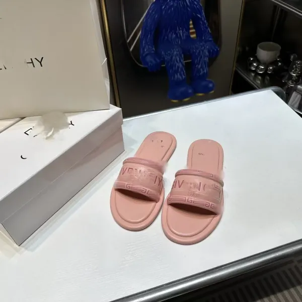 Givenchy Antigona Slide Silver Metallic Slippers - 10