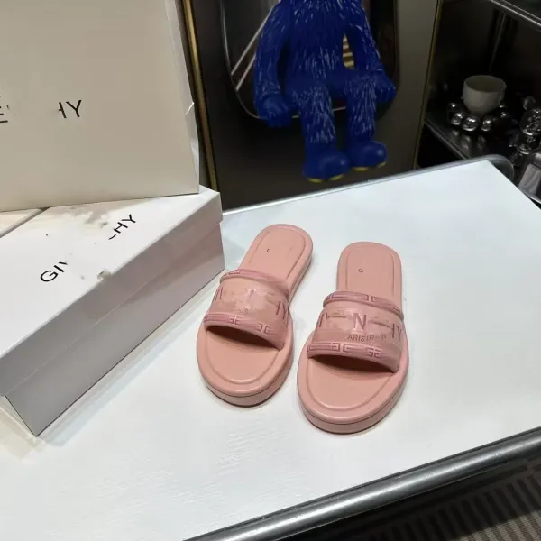 Givenchy Antigona Slide Silver Metallic Slippers - 19