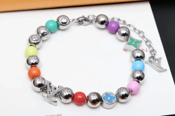 Louis Vuitton Multicolor Bead Charm Bracelet - 3