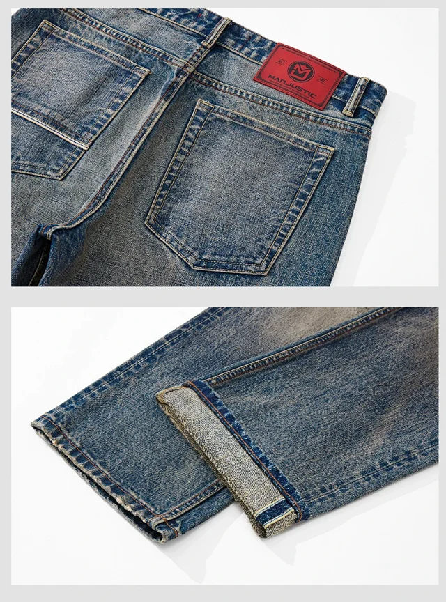 Unbranded Jeans Loose straight-leg washed denim product detail image 10