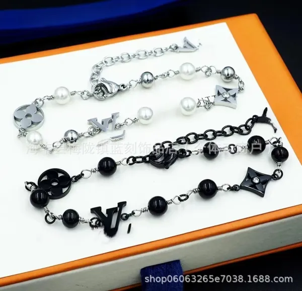 Louis Vuitton Monogram Chain Bracelet Black - 3