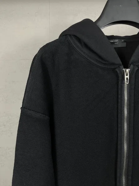Balenciaga Logo Zip-Up Hoodie Black - 10