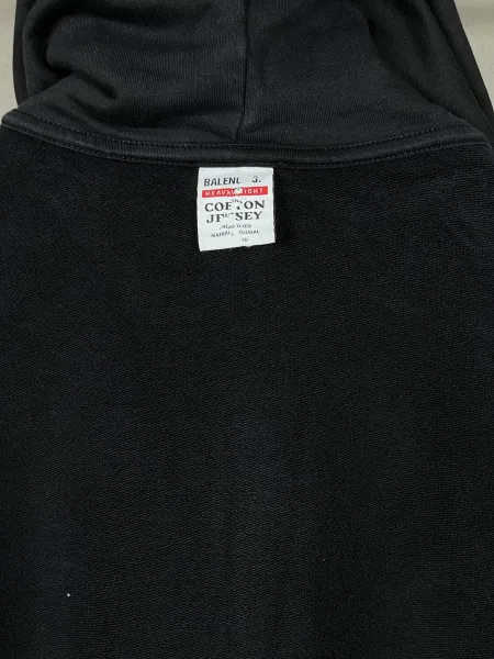 Balenciaga Logo Zip-Up Hoodie Black - 13