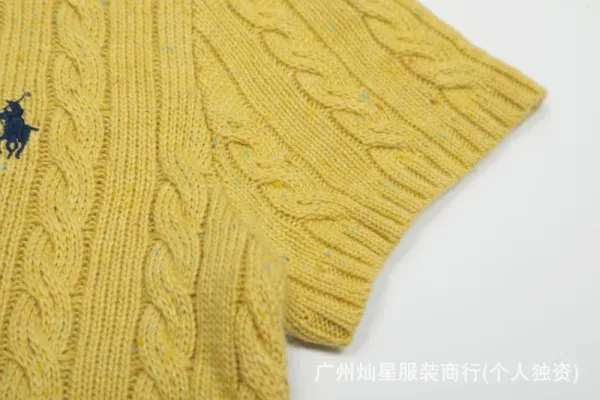 Polo Ralph Lauren Cable Knit Short-Sleeve Sweater Pink - 10