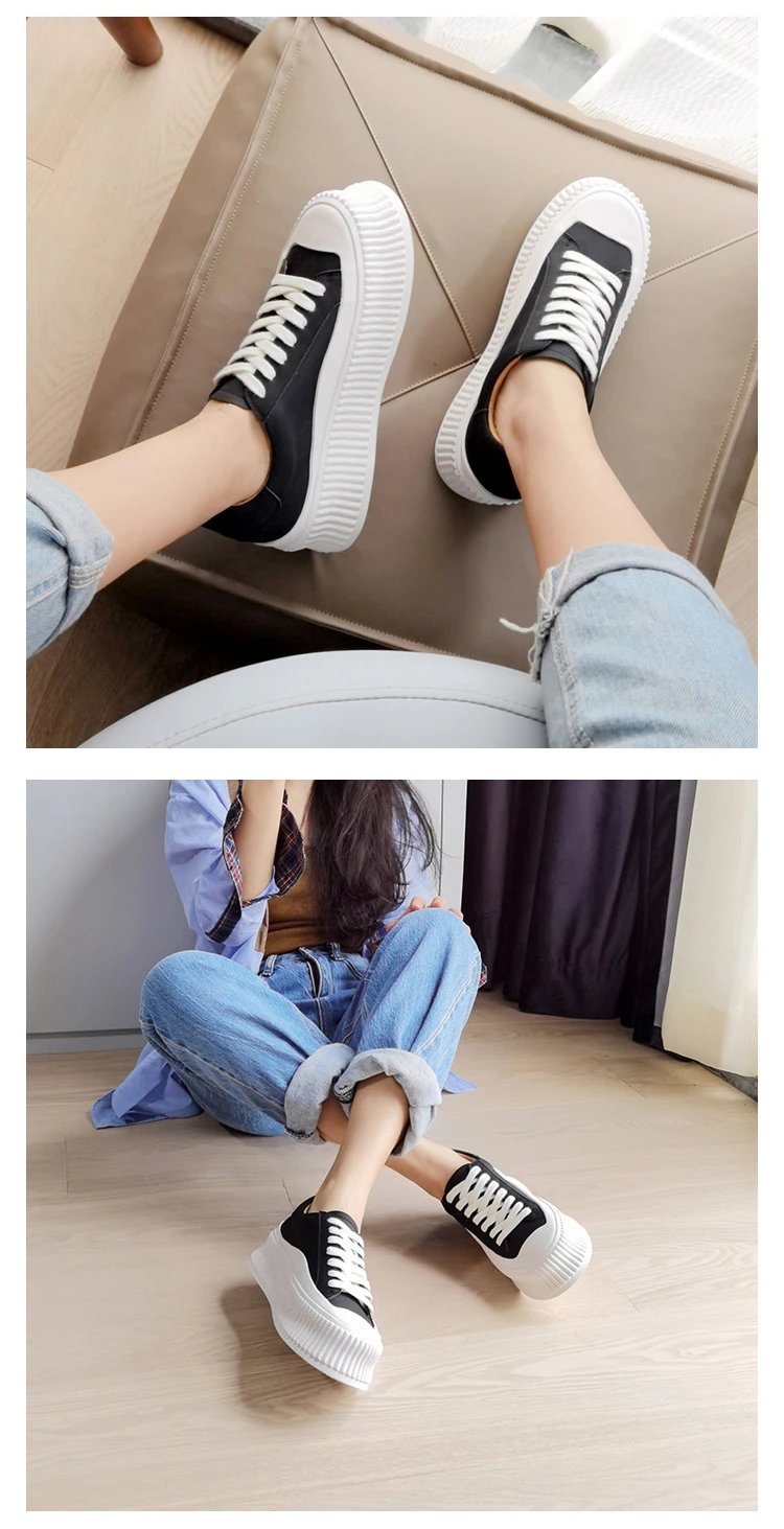 White Chunky Platform Sneakers - 62