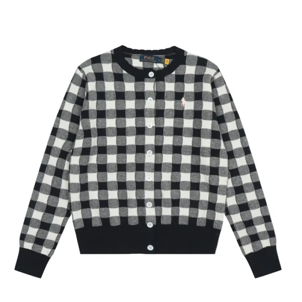 Ralph Lauren Striped Navy and White Cardigan - 24