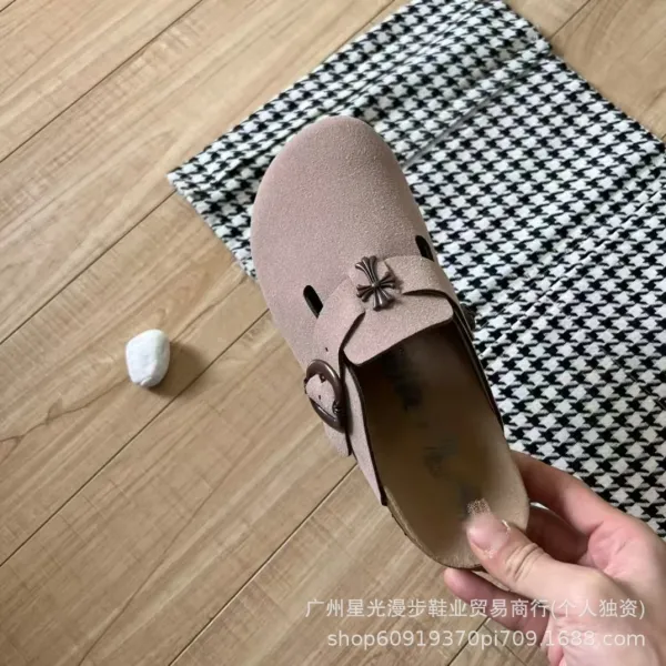Chrome Hearts x Birkenstock Boston Clog Black Suede Shoes - 12