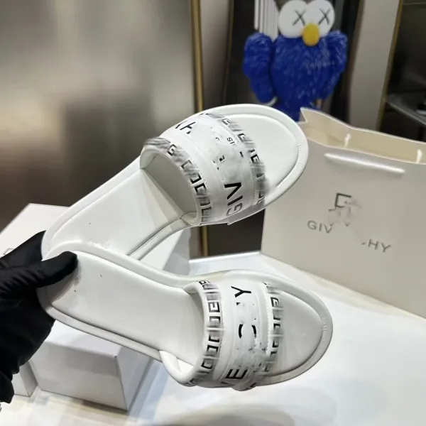 Givenchy Antigona Slide Silver Metallic Slippers - 14