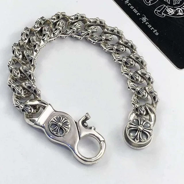 Chrome Hearts Jewelry Cross and Floral Chain Bracelet product detail image 24
