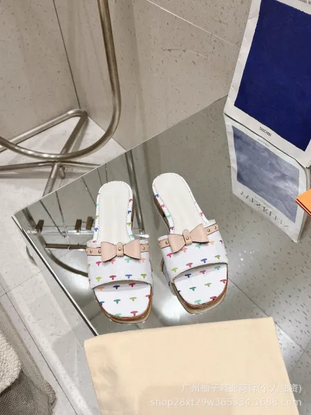 Multicolor Butterfly-Print Studded Mule Heels - 2