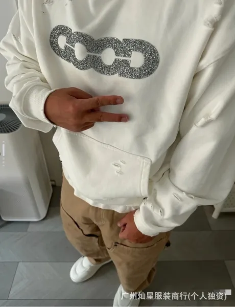 GOOD Studio Embellished Logo Hoodie Black - 15