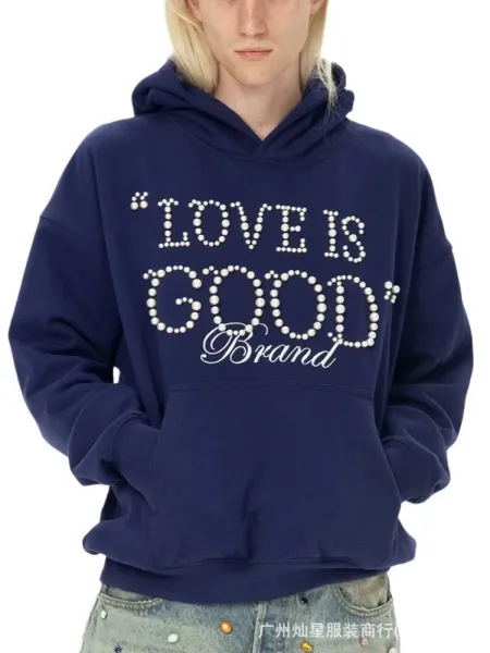 GOOD Studio Embellished Logo Hoodie Black - 33